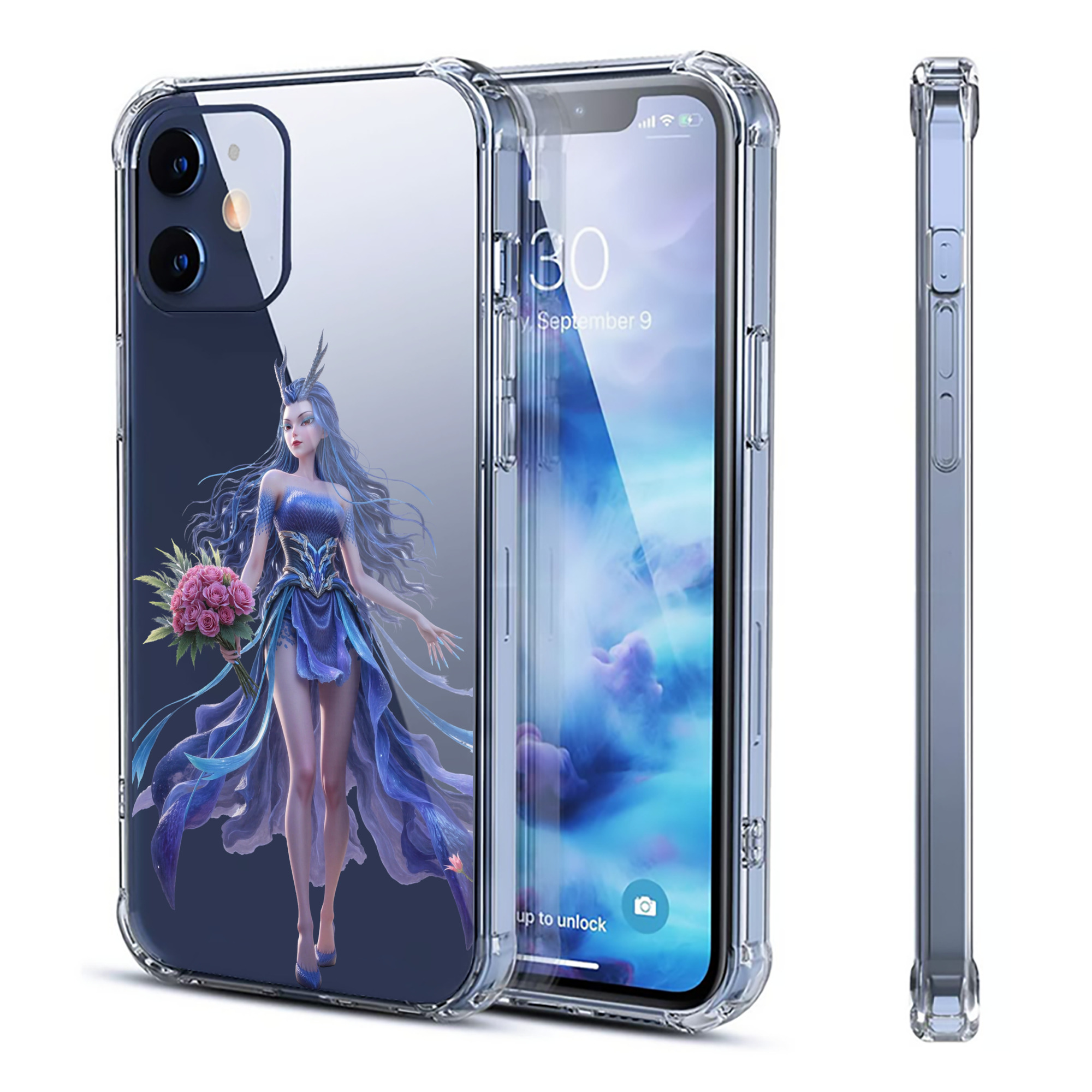 （画像用） Ne Zha 2 ナタ 魔童の大暴れ 【iPhone 12シリーズ対応】透明スマホケース（クリアソフトケース）